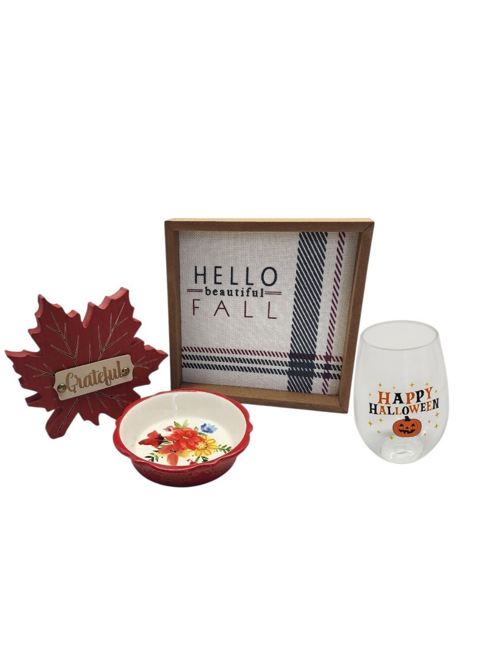 4pc Autumn Accent Decor & Pioneer Woman Set
